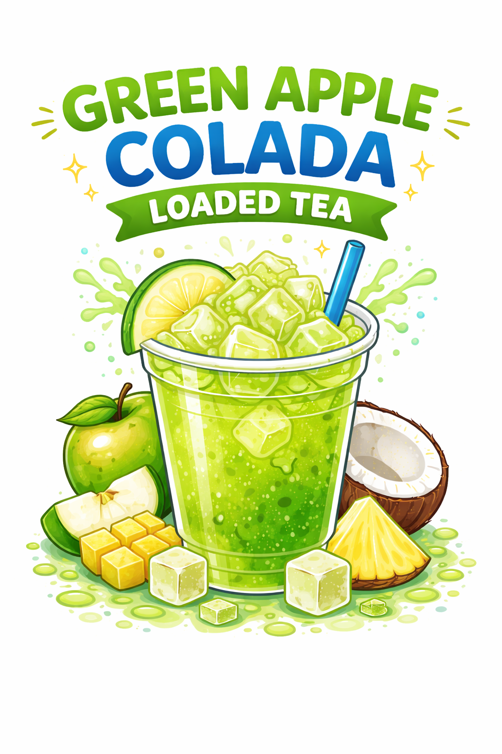 Green Apple Colada 🍏🥥