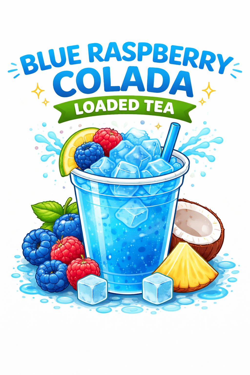 Blue Razz Colada 💙🥥