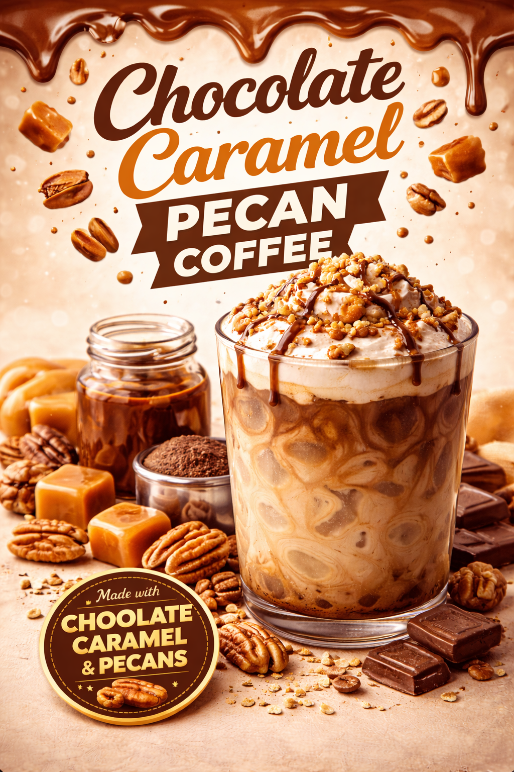 Chocolate Caramel Pecan ☕🍫🥜