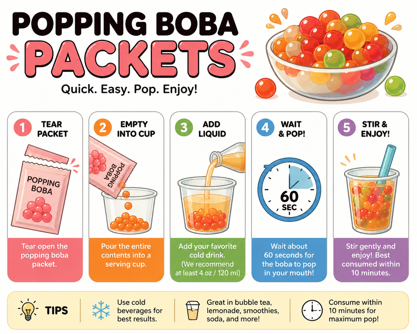 Strawberry Popping Boba